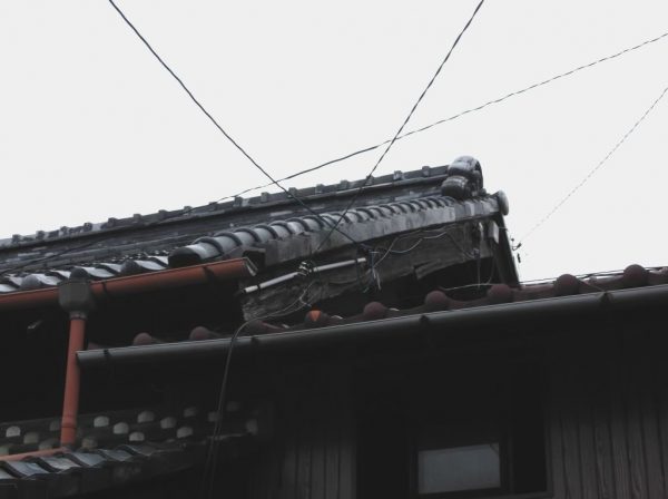 施工前の破風の写真